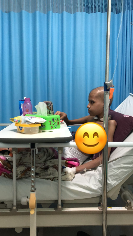 Zahwa Sedang Dirawat Di Rumah Sakit Untuk Menjalani Kemoterapi Yang Ke-8