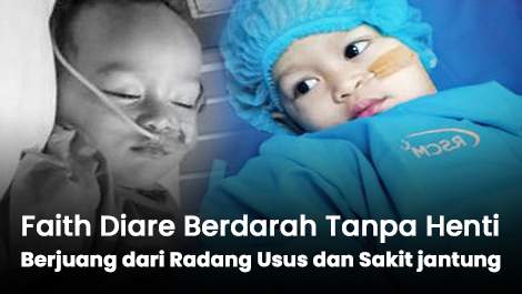 Diare Berdarah Tanpa Henti, Faith Berjuang dari Radang Usus dan Sakit jantung