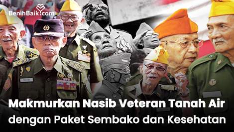 Yuk! Makmurkan Nasib Veteran Tanah Air dengan Paket Sembako dan Kesehatan