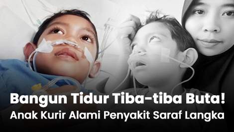 Bangun Tidur Tiba-tiba Buta! Anak Kurir Alami Penyakit Saraf Langka