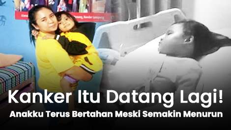 Hasna Berusaha Tersenyum, Meski Kanker Menggerogoti Tubuhnya Lagi!