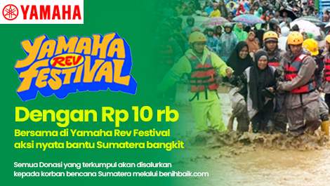 Donasi Minimal Rp10 ribu,#TemanBaik Bisa Nikmati Konser Yamaha Rev Festival 2025!