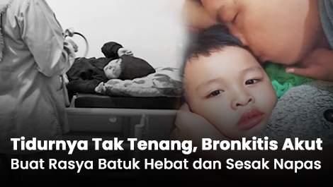 Tidurnya Tak Tenang, Bronkitis Akut Buat Rasya Batuk Hebat dan Sesak Napas