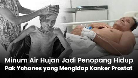 Minum Air Hujan Jadi Penopang Hidup Pengurus Gereja yang Mengidap Kanker Prostat