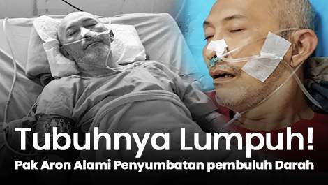 Tubuhnya Lumpuh! Pak Aron Alami Penyumbatan pembuluh Darah dan Diabetes