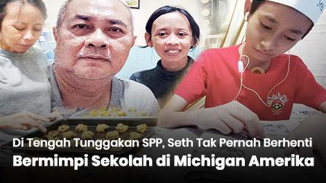 Di Tengah Tunggakan SPP, Seth Tak Pernah Berhenti Bermimpi Sekolah di Michigan Amerika