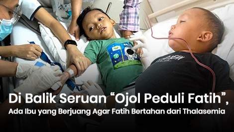 Di Balik Seruan “Ojol Peduli Fatih”, Ada Ibu yang Berjuang Agar Fatih Bertahan dari Thalasemia