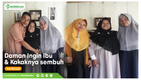 Daman Ingin Ibu Dan Kakaknya Sembuh