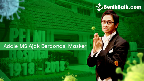 Addie MS Ajak Berdonasi Masker