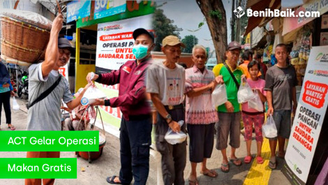 ACT Gelar Operasi Makan Gratis