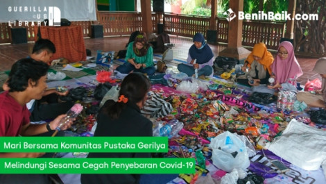 Mari Bersama Komunitas Pustaka Gerilya Melindungi Sesama Cegah Penyebaran Covid-19