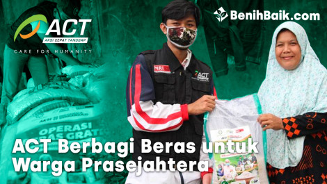 ACT Berbagi Beras untuk Warga Prasejahtera